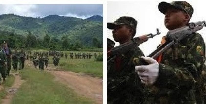 PSLF/TNLA armed forces (left) and RCSS/SSA-S armed forces (right)