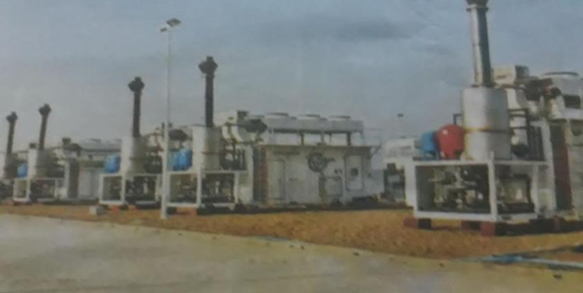 Sembcorp’s 225-megawatt factory is seen under construction in Thaungtha township. (Photo – Kyemon)