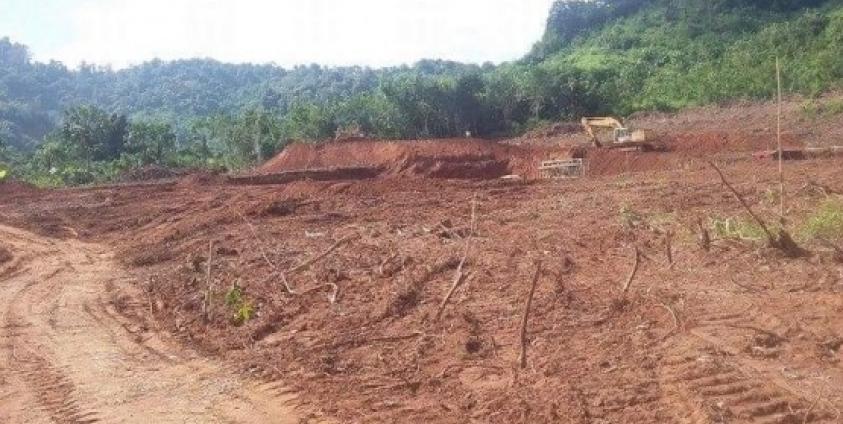 A quarry project site on Kaylatha Mountain nature conservation area (Photo: Eleven News)