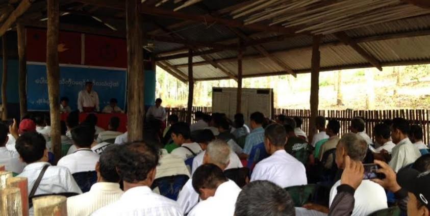 မွန်ပြည်သစ်ပါတီ ထားဝယ်ခရိုင် လူထုတွေ့ဆုံပွဲ (Htaw Naieain Facebook)