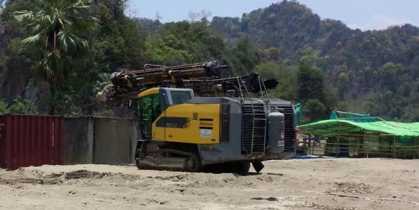 Preparing the site for the new June Cement factory 