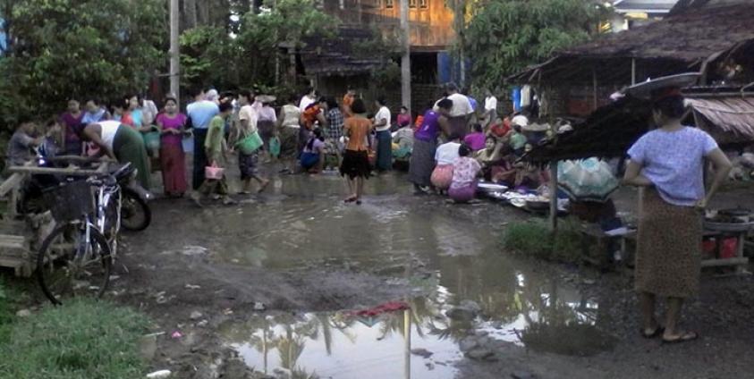 လက်ရှိကင်းမော်စျေး၊ သံတွဲ။ ဓာတ်ပုံ- နီမင်းနိုင်