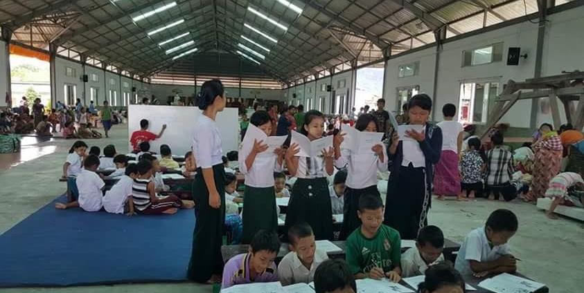 Children at Myaing Gyi Ngu IDP Camp