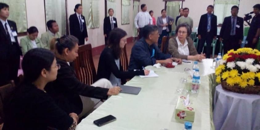 UN Special Rapporteur Yanghee Lee and her team (Photo: MNA)