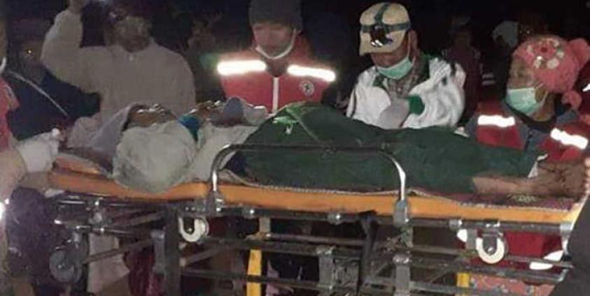 Photo by – အိုမ်တမောဝ် လူမှုကူညီရေး အသင်း/ a villager and seriously injured by landmine