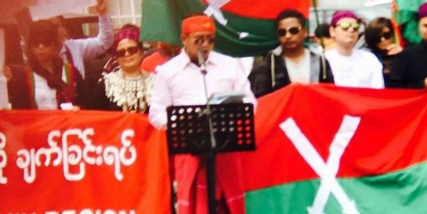 ၈၈ မျိုးဆက်ကျောင်းသားခေါင်းဆောင် မင်းဇေယျ မိန့်ခွန်းပြောကြားစဉ်(AMA)