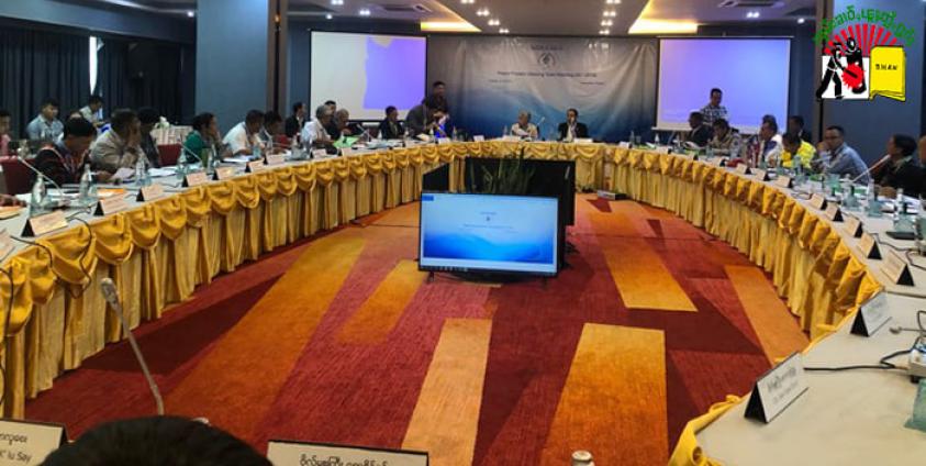 Photo by SHAN -အောက်တိုဘာလ ၁၀ ရက်မှ ၁၂ ရက်နေ့အထိ ထိုင်းနိုင်ငံချင်းမိုင်မြို့တွင် ပြုလုပ်သည့် PPST အလွှတ်သဘောအစည်းအဝေး အဖွင့်မိန့်ခွန်းပြောကြားနေသော ယာယီခေါင်းဆောင် ဗိုလ်ချုပ်ကြီးယွက်စစ်