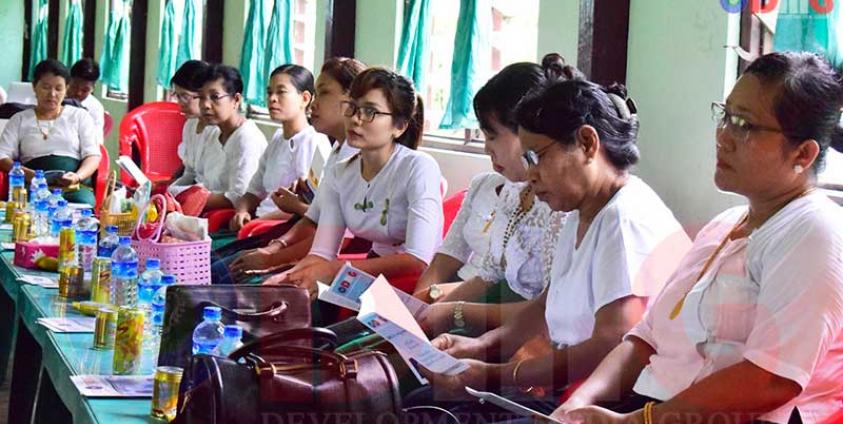 Teachers at an educational workshop held at No. 1 High School in Maungdaw. (Photo - Pyan Hlwar)