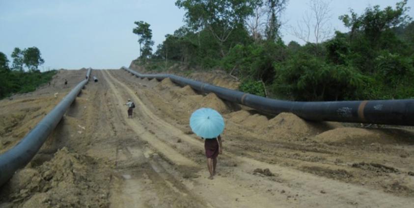 ကျောက်ဖြူ  ရွှေသဘာဝပိုက်လိုင်း။ ဓာတ်ပုံ-ကျော်မင်း