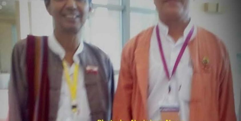 Arakan State Chief Minister U Nyi Pu and Pyithu Hluttaw MP U Oo Hla Saw for Mrauk U Township attend the Union Peace Conference- 21st Century Panglong in Naypyidaw.
