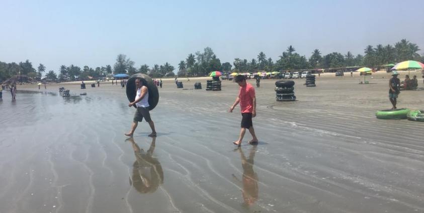 Kabyar Wa Beach has become an increasingly popular dry season domestic tourism destination. (Photo – MNA)