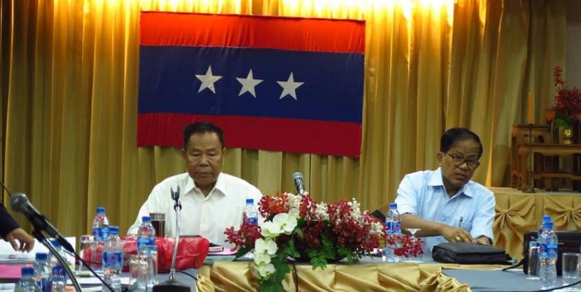 UNFC Chairman General N’Ban La (left) and Vice Chairman Nai Han Thar (right)