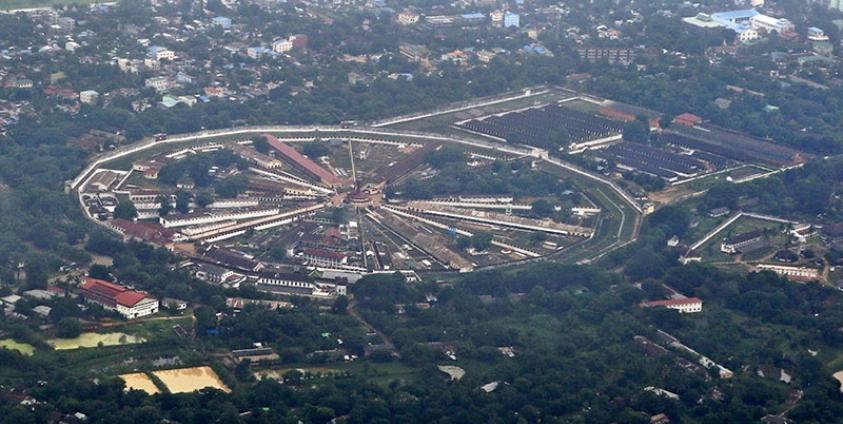 An aerial view of Insein prison in Yangon. Photo: Nyein Chan Naing/EPA