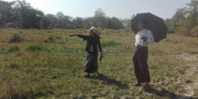 (ပြည်သူ့လွှတ်တော်ကိုယ်စားလှယ် ဦးဘရှိန်ကွင်းဆင်း စစ်ဆေးနေစဉ်/ ဓာတ်ပုံ- နိရဥ္စရာ)