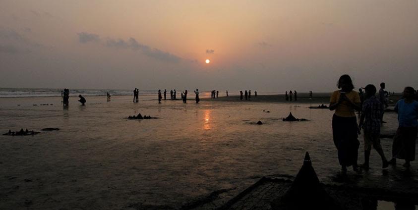 Sittwe beach, Rakhine State. Photo: Nyunt Win/EPA