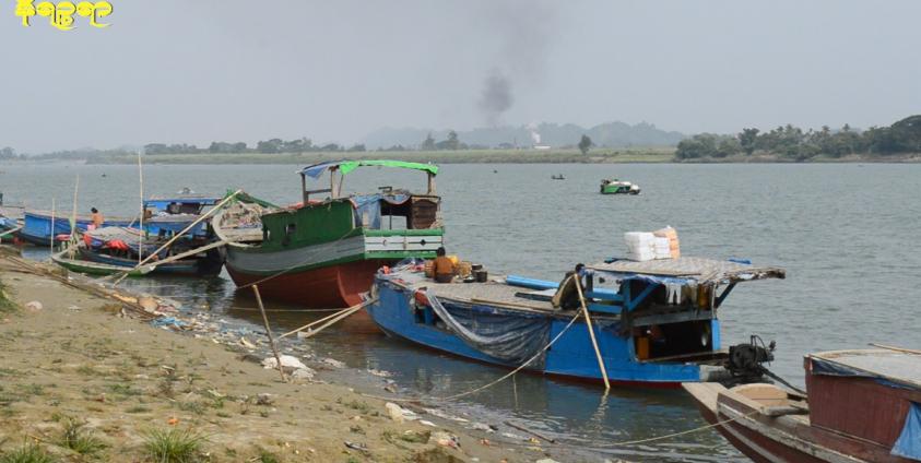 ကုလားတန်မြစ်ကြောင်းတစ်နေရာကို တွေ့ရစဉ်။