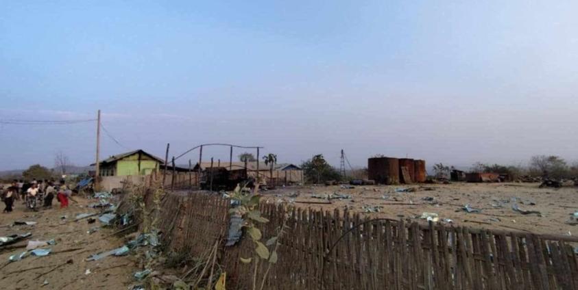 Myanmar junta airstrikes kill 12 civilians near oil field, dozens injured