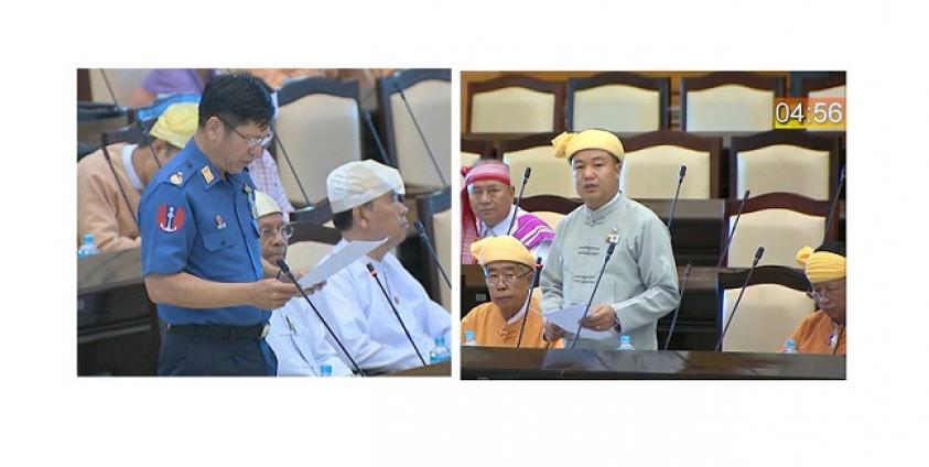 လားရှိုးအမျိုးသားလွှတ်တော်ကိုယ်စားလှယ် စိုင်းဝမ်းလှိုင်းခမ်း၏ မြေယာပြန်လည်စွန့်လွှတ်ရေး မေးမြန်းတင်ပြမှုကိုကာကွယ်ရေး ဒုဝန်ကြီးမှ ဖြေကြားစဉ်