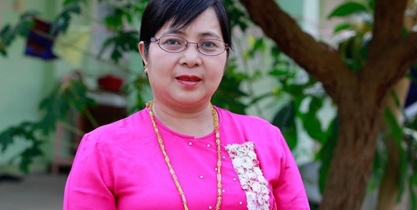 Daw Shwe Shwe Sein Latt, Member of Parliament, Amyotha Hluttaw (Upper House), Constituency N0.3, Bago Region (Daik-U, Waw, Shwe Kyin Townships). Photo: Min Min/Mizzima