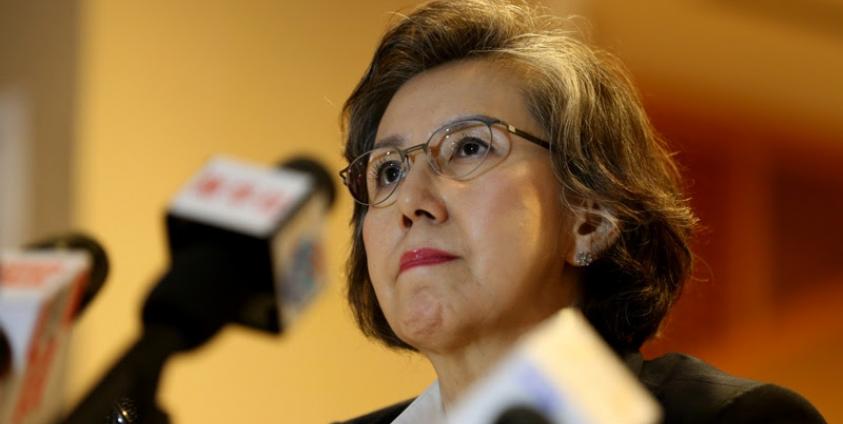 UN Special Rapporteur on Myanmar, Ms Yanghee Lee, during a press conference in Yangon on January 16, 2015. Photo: Mizzima