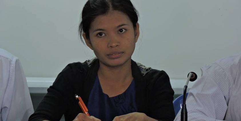 မွန်အမျိုးသမီးအဖွဲ့အစည်းမှ programmer coordinator ဒေါ်မိဆားယားပွိုင့်