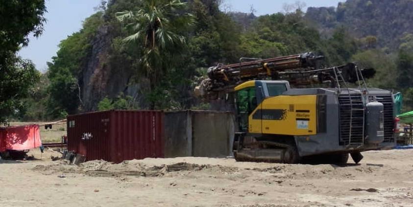 Bulldozer seen on June Cement Industry Ltd’s land (Photo: MNA)