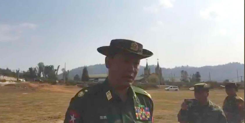 Burmese military took a press conference at Kawng Kha on March 6 after seizing biggest amount of narcotics drugs. Photo: facebook