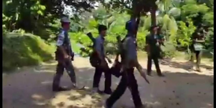 ဓါတ်ပုံ။ ။ လုံခြံုရေး တပ်ဖွဲ့ဝင်များကို တွေ့ရစဉ်။