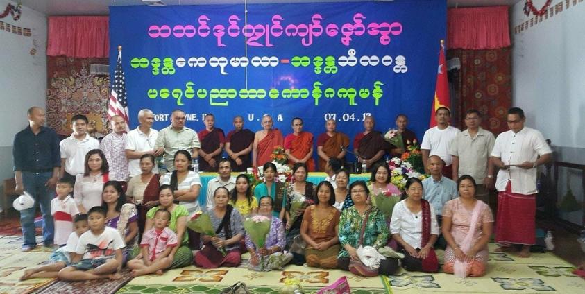 Mon nationals and monks in the U.S. (Photo – MNA)