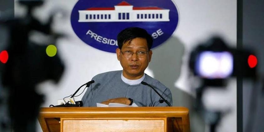 Myanmar government spokesman Zaw Htay. Photo: Min Min/Mizzima