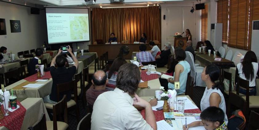 The Press Conference on the Community Concerns about Salween Dams in Shan State held at the Foreign Correspondents’ Club of Thailand 