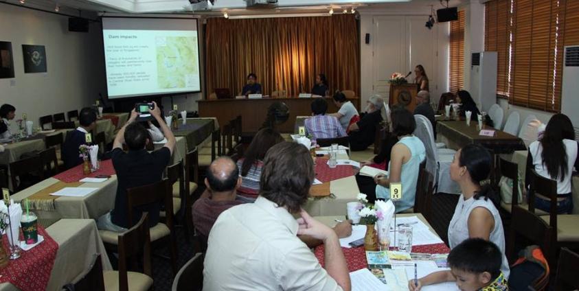 The Press Conference on the Community Concerns about Salween Dams in Shan State held at the Foreign Correspondents’ Club of Thailand