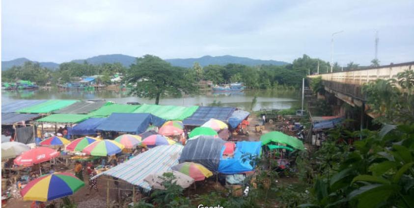 ချောင်းတောင်တံတားဂိတ်နေရာ (Google)