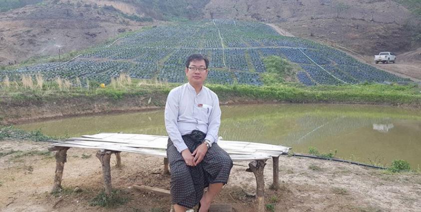 ဟားခါးမြို့ပြစီမံကိန်းနေရာချထားပေးမှုများအား ဧပြီလ ၅ ရက် သွားရောက်စစ်ဆေးနေစဉ်။