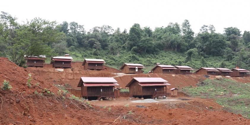 Photo - New IDP camp, Chipwi township, Kachin State of Northern Burma.