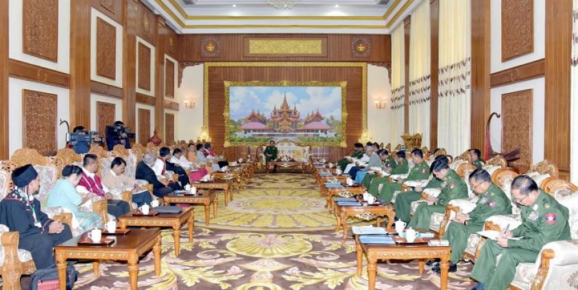 Commander in Chief General Min Aung Hlaing meet with PPST team old picture in 2018