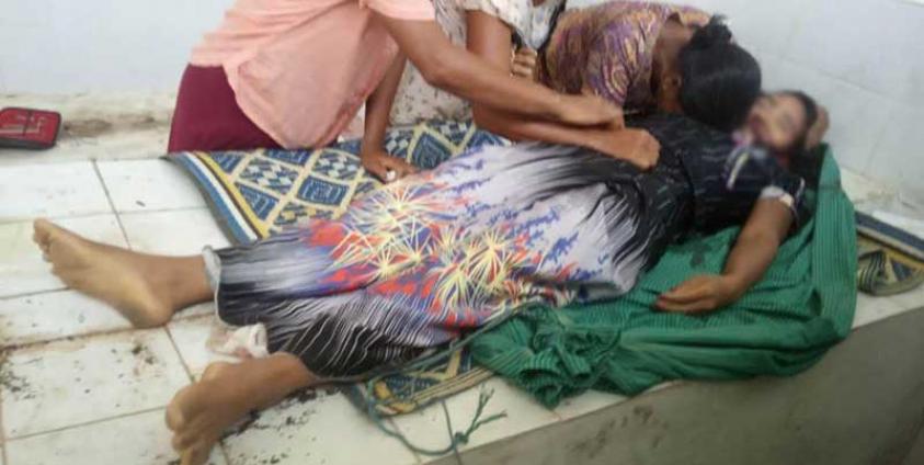 Daw Phyu Thein Chay, wife of a Tatmadaw corporal, succumbed to gunshot wounds on April 3.( Photo: CJ)
