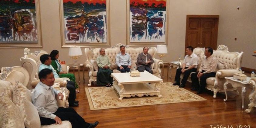 Leaders from NDAA arrive at Nay Pyi Taw on 28 July 2016. Photo: Kyaw Ye Myo Chit