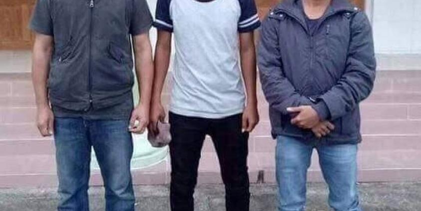 Aye Naing and Pyae Bone Naing from the Democratic Voice of Burma and Thein Zaw, also known as Lawi Weng, from The Irrawaddy