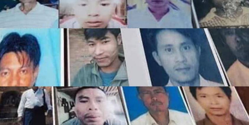 အသတ်ခံလိုက်ရသူများနှင့် လက်ရှိ တင်းမကျေးရွာမြင်ကွင်း