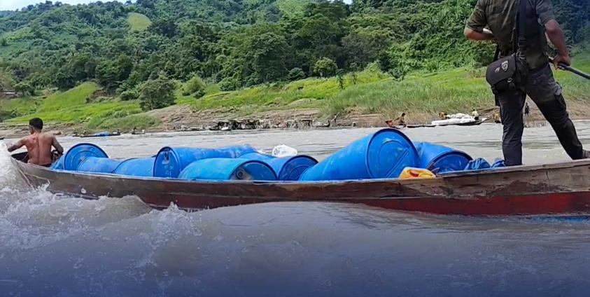 အိန္ဒိယဘက် စက်သုံးဆီတင် စက်လှေတစ်စီးအား ၂၀၂၅ ခုနှစ်အတွင်း တွေ့ရစဉ်။