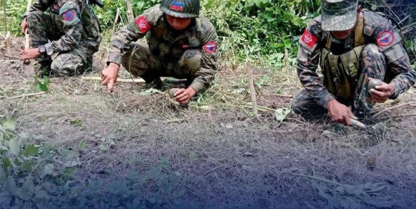 ကျောက်ပန္ဒူ- စေတီပြင် မေယုတောင်ကျော်လမ်းတစ်နေရာကို ၂၀၂၆၊ မတ်လအတွင်း တွေ့ရစဥ်။