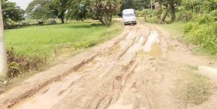 Chaungzone township 2 officials say upgrading the Ka Mar Kay-Taw Pa Kauk Road on Bilu Island would help bring investment and job opportunity to the area. (Photo – MNA)