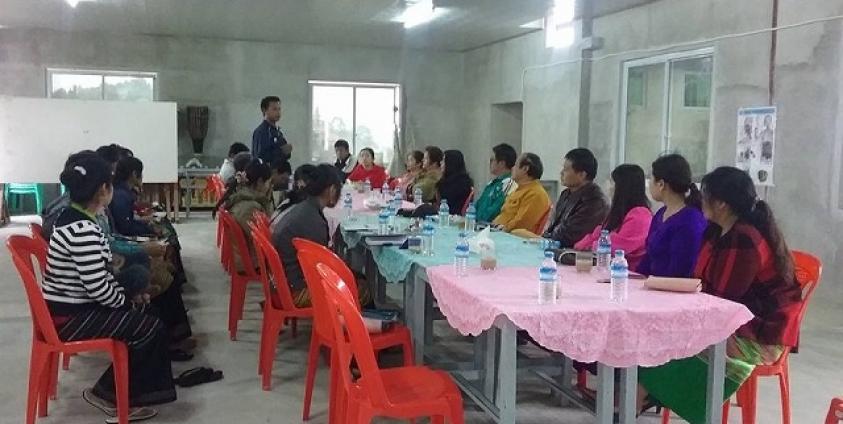 Members of the Shan Literature and Culture Association from Sagaing Region meet with southern Shan State branch in Taunggyi. (Photo – Noon Mo)