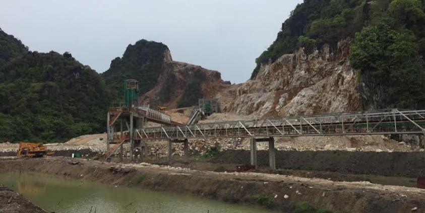 MCL ဘိလပ်မြေစက်ရုံက ပျားတောင်၌ တူးဖော်နေပုံ(MNA)