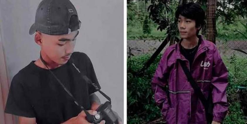 စက်တင်ဘာလ ၉ ရက်နေ့က စစ်တပ်နှင့် ရဲအဖွဲ့၏ ဖမ်းဆီးခြင်းခံထားရသူ ထားဝယ်မြို့ခံ လူငယ်နှစ်ဦး။