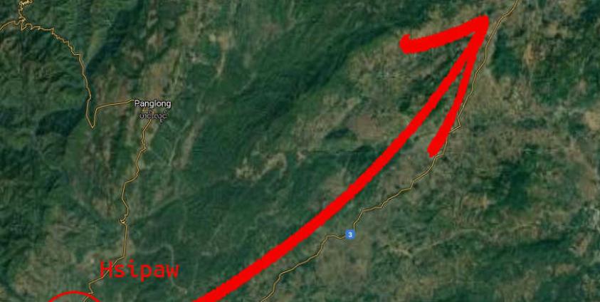 ခရီးသွားကားများကို တပ်မတော်မှ တင်းကြပ်စွာ စစ်ဆေးနေသည့် နေရာ