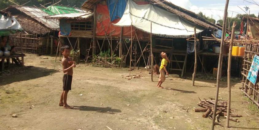 တောင်မင်းကုလားစစ်ဘေးရှောင်စခန်းကို ယနေ့တွေ့ရစဉ်။ (Photo- CJ)