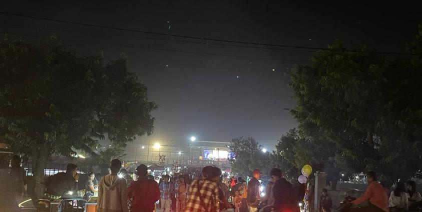 ယနေ့ ည စစ်တွေတွင် ကျင်းပနေသည့် စစ်ကောင်စီ ပြည်နယ်နေ့ မြင်ကွင်း