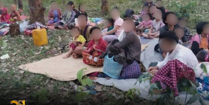 စစ်တပ်၏ ပစ်ခတ်မှုကြောင့်ထိခိုက်ပျက်စီးဆုံးရှုံးရမှုများနှင့် စစ်ဘေးရှောင်ပြည်သူလူထုများ